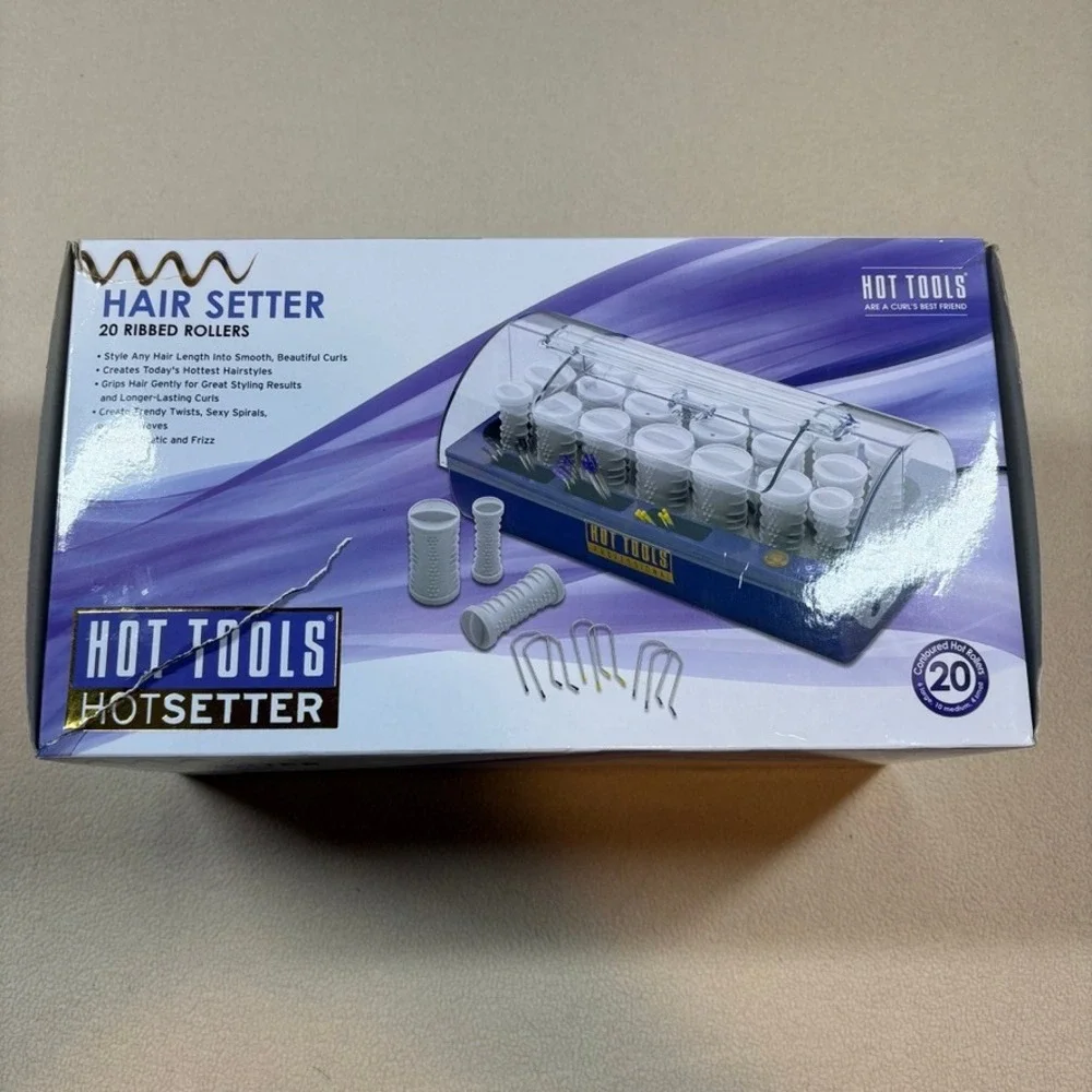 Hot Tools Professional Hotsetter 20‎ Ribbed Rollers Purple Model 1321 Works READ
